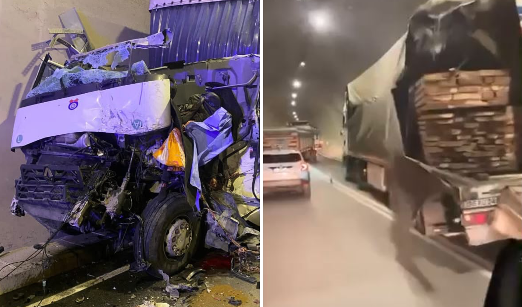 Artvin'de tünelde zincirleme kaza; 1 ölü, 2 yaralı