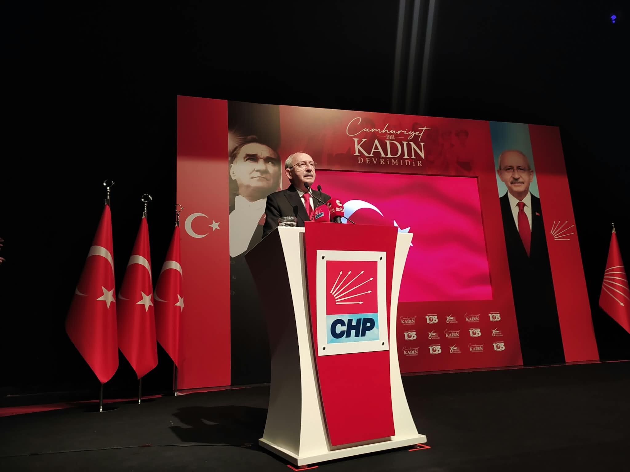 Kılıçdaroğlu: Çağdaş uygarlığı aşmanın temelinde kadının gücü vardır