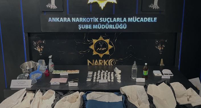 Ankara'da uyuşturucu operasyonu: 3 gözaltı