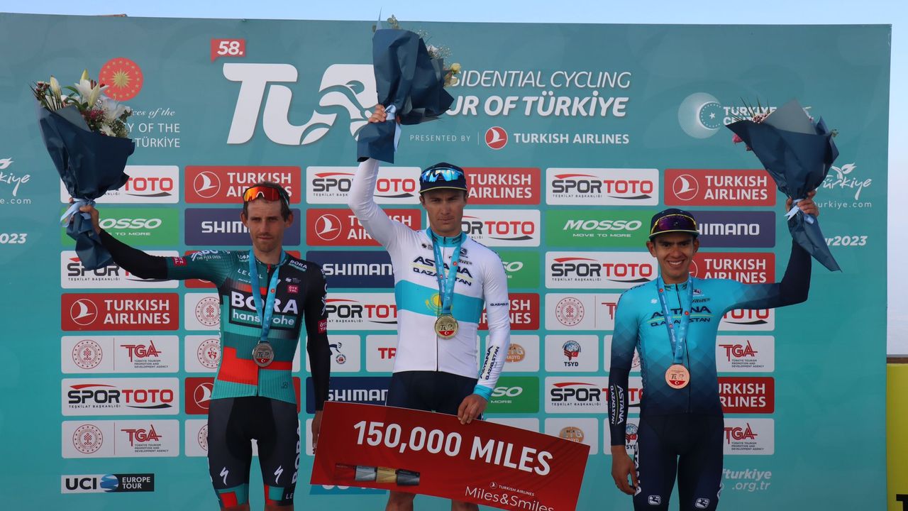 58. Cumhurbaşkanlığı Türkiye Bisiklet Turu'nun üçüncü etabını Alexey Lutsenko kazandı