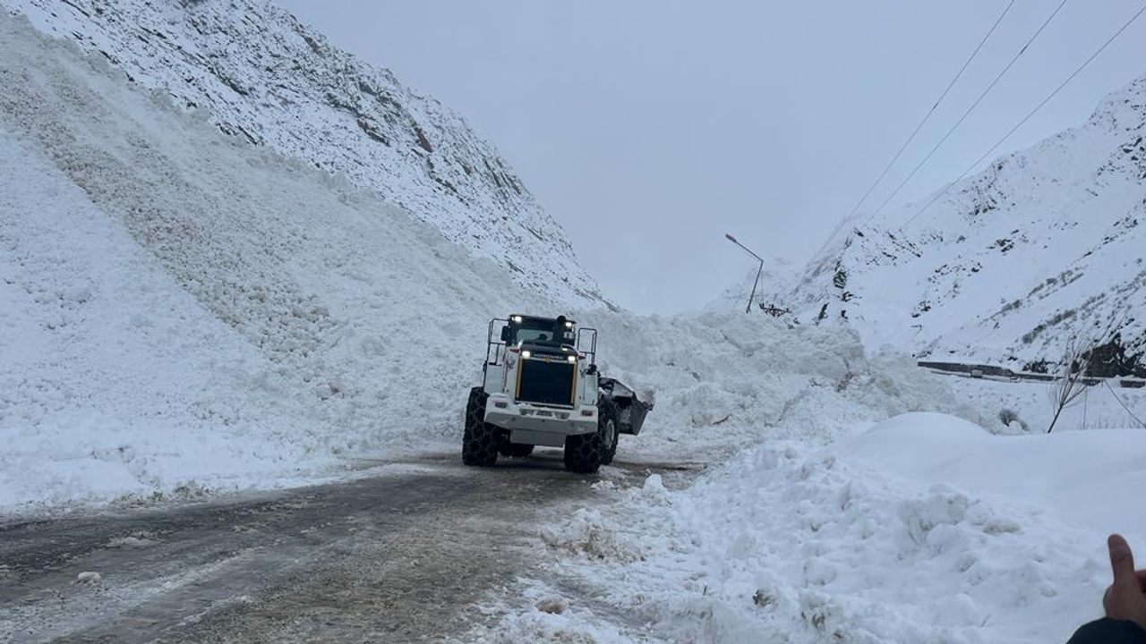 355 köy ve mezra yolu ulaşıma kapandı, kara yoluna çığ düştü