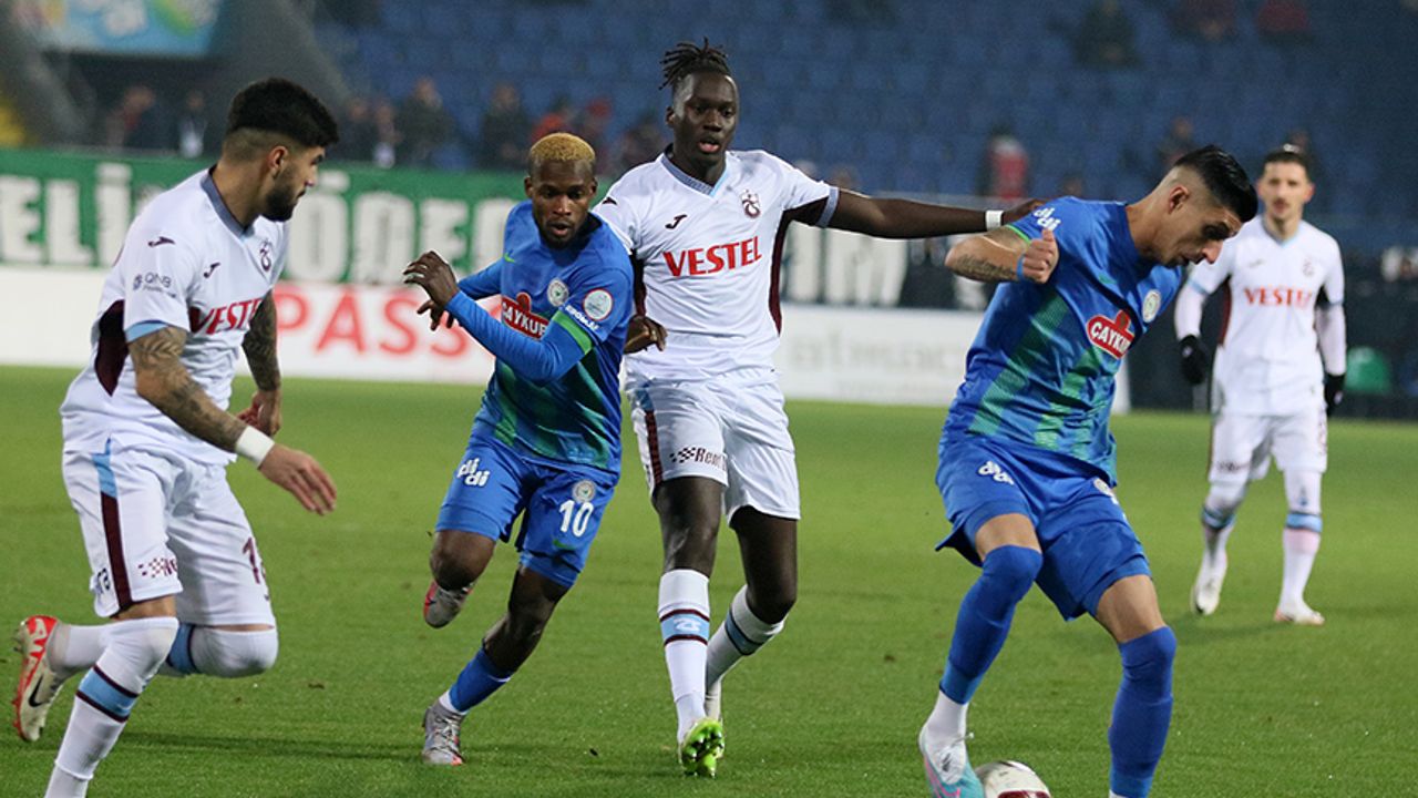 Rizespor sahasında, Trabzonspor'u 1-0 yendi