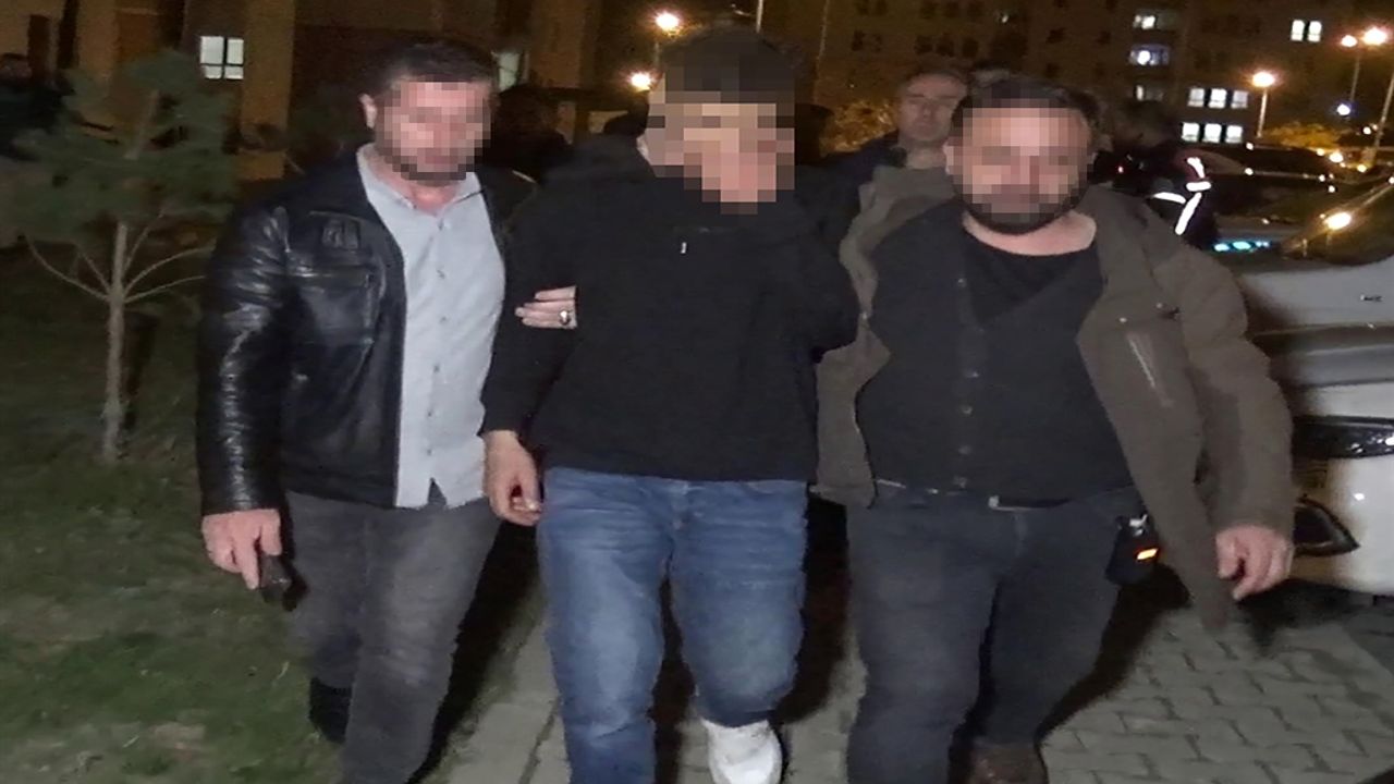 Emniyet müdürlüğünün bahçe duvarına tırmanan şüpheli, polisi alarma geçirdi