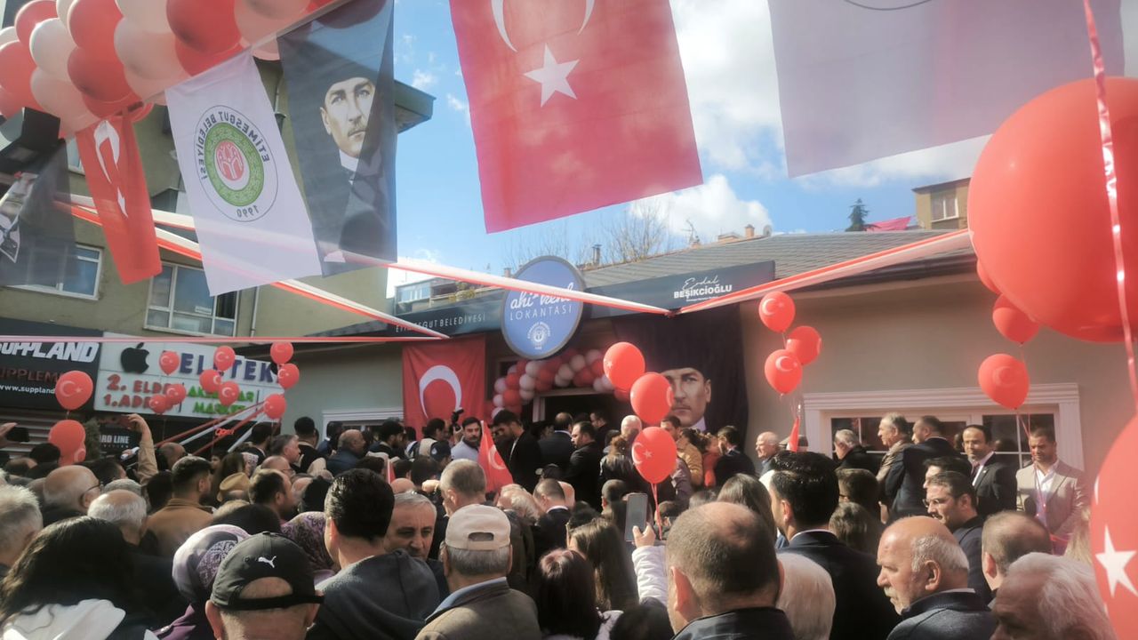 Etimesgut'ta Ahi Kent lokantası açıldı