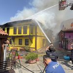 Eskişehir'de Tarihi Odunpazarı Evleri Bölgesi'ndeki işletmede çıkan yangın söndürüldü