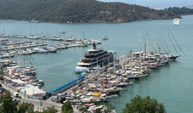 Lüks mega yat "Aviva" Fethiye'de