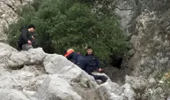 Aydın'da dağlık alanda mahsur kalan kişi kurtarıldı