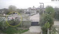 Osmaniye’de motosiklet sürücüsünün hayatını kaybettiği kaza kamerada