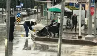 Çaldıkları para ve altınları kaza yaptıkları yerde bırakıp kaçtılar