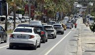 Bodrum'da tatilciler dönüyor; 12 saatte 10 binden fazla araç çıkış yaptı