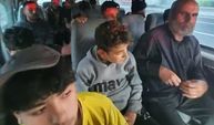 Otoyolda durdurulan minibüste 15 kaçak göçmen yakalandı