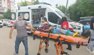 Çöp kamyonuyla çarpışan motosikletin sürücüsü yaralan