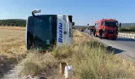Eskişehir’de yolcu otobüsü şarampole devrildi: 24 yaralı