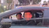 Avcılar'da tek şeritli yolda' ilk ben geçeceğim' tartışması kamerada