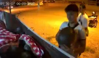 Satış yerinden karpuz alıp, helallik istediler; o anlar kamerada