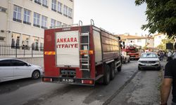 Ankara'da bir apartmanda çıkan yangında 6 kişi dumandan etkilendi