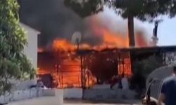 Cami lojmanında çıkan yangında imamın annesi öldü