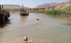 Dicle Nehri'ne düşen kamyonun şoförü öldü