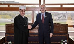 Kurtulmuş, Bosna-Hersek İslam Birliği Başkanı Hüseyin Efendi Kavazoviç ile görüştü