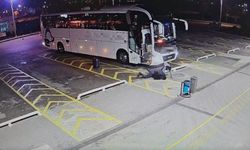Otobüs terminalinde muavinin yolcuyu tdarbetti