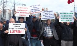 UKOME toplantısı sırasında '8+1 taksicilerden taş ve sopalı protesto