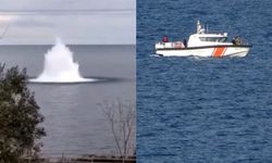 Karadeniz'de ters dönmüş şüpheli tekne imha edildi