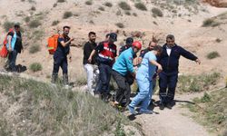 Kapadokya'da vadide düşerek ayağı kırılan Alman turist UMKE ekiplerince kurtarıldı