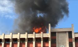 Trakya Üniversitesi Tıp Fakültesi Hastanesinin çatısındaki yangın söndürüldü