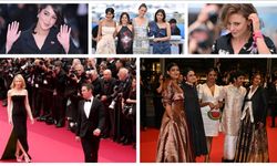 Cannes Film Festivali'nde ünlüler, kıyafetleriyle Filistin'e desteklerini gösterdi