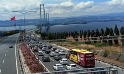 Osmangazi Köprüsü'nde bayram trafiği yoğunluğu