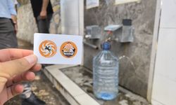 Mahalle çeşmesinden satmak için su dolduranlara karşı 'kartlı çeşme' sistemiyle önlem