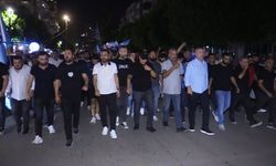 Adana Demirspor taraftarı, yürüyüş yaparak kulüp yönetimini protesto etti