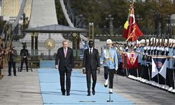 Cumhurbaşkanı Erdoğan, Senegal Cumhurbaşkanı Fay'ı resmi törenle karşıladı