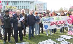 Adalılardan İBB binası önünde "azmanbüs" tepkisi