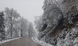 Bolu-Yedigöller yolu kar ve buzlanma riski nedeniyle kapatıldı