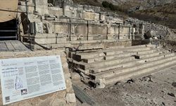 Sagalassos Antik Kenti'nde anıtsal Hadrianus Çeşmesi ayağa kaldırılıyor