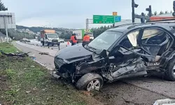 TEM Otoyolu’nda otomobil bariyere çarptı; 1 yaralı