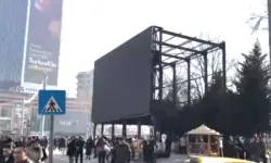 Ankara'da sit alanına dikilen reklam panosuna inceleme başlatıldı