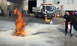 Sincan Belediyesinde yangın tatbikatı