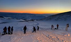 Fotoğraf tutkunları Erciyes'in zirvesinde bir araya geldi