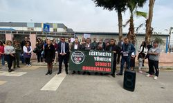 Mersin'de müdür yardımcısının darbedilmesine protesto