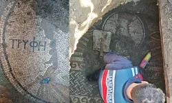 Tokat'ta izinsiz kazıda Antik Yunanca yazı olan mozaik bulundu; 2 tutuklama