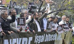 Nekbe'nin 77. yılı İngiltere'nin Ankara Büyükelçiliği önünde protesto edildi