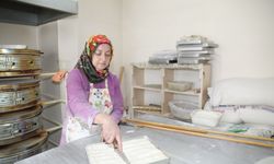 Çubuk'ta Kurban Bayramı için baklava mesaisi başladı