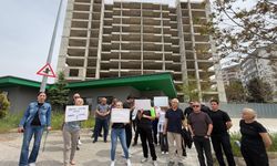 Ankara'da inşaat firması mağdurlarından eylem