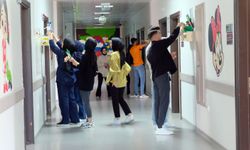 Bingöl’de üniversite öğrencileri, hastane duvarlarını çocuklar için boyadı