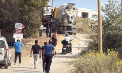 Bodrum'da, beton mikseri ile kamyonun arasında sıkışan sürücü öldü