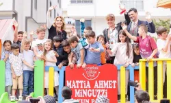 Gülben Ergen 58. anaokulunu Ahmet Minguzzi adına Bayburt'ta açtı