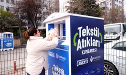 Çankaya'da tekstil kumbaralarıyla sıfır atığa katkı