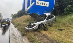 Takla atıp hurdaya dönen otomobilin sürücüsü yaralandı